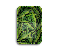 Fire-Flow Medium Rolling Tray - Small Leaves #33 Green...