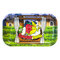 Best Buds Strawberry Banana Metall Rolling Tray Long...