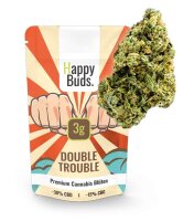 Happy Buds Blüten 30% CBD 15% CBG - Double Trouble