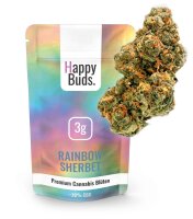 Happy Buds Blüten 30% CBD 10% CBG - Rainbow Sherbet