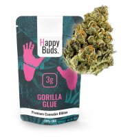 Happy Buds Blüten 20% CBD - Gorilla Glue