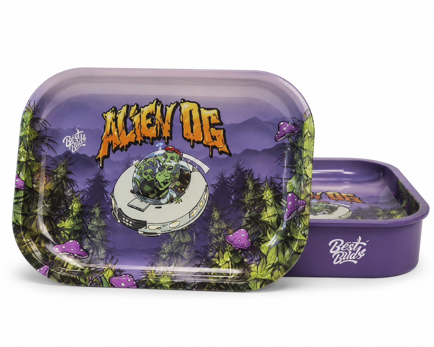 Best Buds Alien OG Tray Box Aufbewahrungsbox mit Rolling Tray